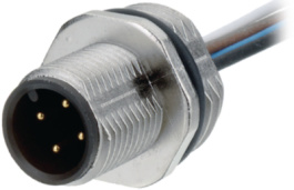 09 3491 700 12, Panel-mount plug, 713 series 12-pole M12, Binder