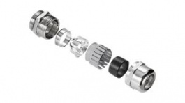 2435140000, EMC Cable Gland 5...10mm Nickel-Plated Brass M16, Weidmuller