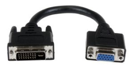 DVIVGAMF8IN, Adapter, DVI-I 24+5-Pin Plug - VGA Socket, StarTech.com
