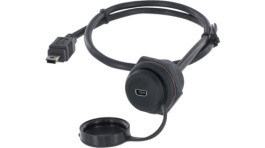 1310-1026-02, Кабель / адаптер; гнездо USB B mini, вилка mini USB B; 1310, Encitech Connectors