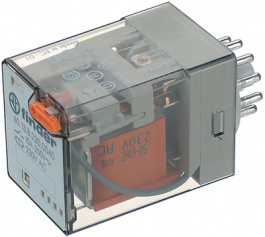 60.13.9.012.0040, Реле: электромагнитное; 3PDT; Uобмотки:12ВDC; 10A/250ВAC; 110Ом, FINDER