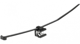 T50ROSEC24 PA66HS/PA66HIRHS BK 500, Cable Tie with Edge Clip Sideway - Parallel / Edge 3-6mm 200, HellermannTyton