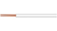 51773ROL [100 м] Stranded wire, 1.50 mm\x1a, white Copper strand bare, fine-wire Rubber