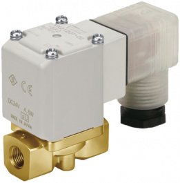 VX224EGAXB, 2/2-Way Solenoid Valve 24 VDC 2/2 Opener (N.C.), SMC PNEUMATICS