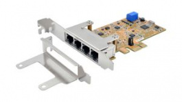 EX-6084, PCIe Gigabit Ethernet Network Card with 4x RTL8153B Realtek Chipset, Exsys