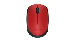 910-004641, Wireless Mouse M171 1000dpi Optical Black / Red, Logitech