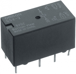G5V-2 5DC, Signal Relay 5 VDC 50 Ohm 500 mW THD, Omron