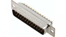 DM25-SP, Вилка; D-Sub; PIN:25; "папа"; цанговые контакты; пайка; на провод, Encitech Connectors