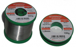TSC HS10, 631955, Solder wire Sn95/Ag4/Cu1 500 g 1.2 mm, Stannol