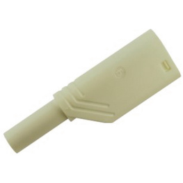 LAS S WS WEISS / WHITE, Safety plug diam. 4 mm White CAT II, SKS Kontakttechnik