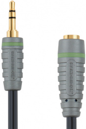BAL3605, Headphone extension cable 5 m Black, Bandridge