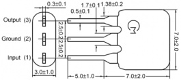 SFELF10M7FA00-B0, Resonator 3 pin 10.7 MHz, Murata