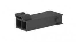 213815-0102, Mega-Fit, Plug Housing, Free Hanging, 2 Poles, 1 Rows, 5.7mm Pitch, Molex