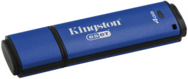DTVP30AV/32GB, USB Stick DataTraveler Vault Privacy 3.0 Antivirus 32 GB metallic-blue, Kingston