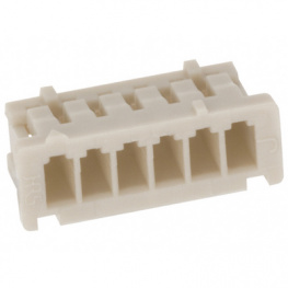 DF13-6S-1.25C, Вилка; провод-плата; "мама"; DF13; 1,25мм; PIN:6; без контактов, Hirose