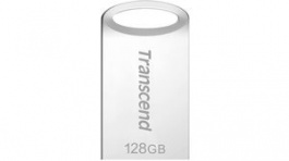 TS128GJF710S, USB Stick, JetFlash, 128GB, USB 3.0, Silver, Transcend