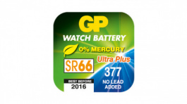 GP 377F SC1 / SR626SW, Button Cell Battery,&nbsp;&nbsp;Zinc / Silver Oxide, 1.55 V, 25 mAh, GP Batteries