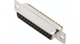 DM25-SS, Вилка; D-Sub; PIN:25; "мама"; цанговые контакты; пайка; на провод, Encitech Connectors