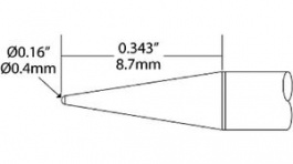 UFT-7CN8004S, Soldering Tip Conical 0.4mm, Metcal