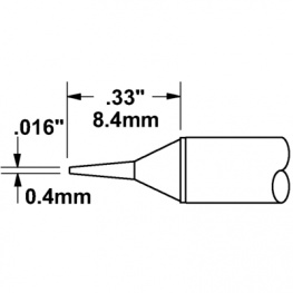 STTC-122, Soldering Tip Conical / Narrow 390 °C, Metcal