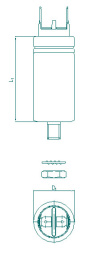 E62.C81-302E10, MKP-Kond. 3,0uF/1200DC/1000AC 30x81 E1, ELECTRONICON