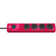 1150610374 Power strip 4 Protective contact DE 2 m red