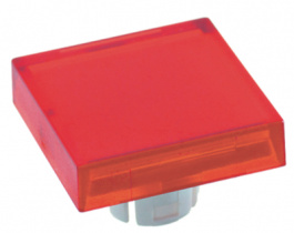 61-9351.2, Линза для кнопки; 22мм; 61; Цвет: красный прозрачный; 20x20мм, EAO