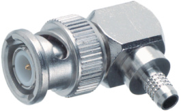1-1337544-0, Cable plug BNC angled 50 Ohm, 4 GHz, Male, BNC, TE Connectivity