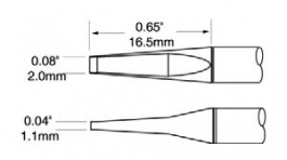 PTC-7CH1720A, Soldering cartridge Blade 2mm, Metcal