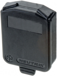SCDX, Sealing Flap IP 42 black, Neutrik