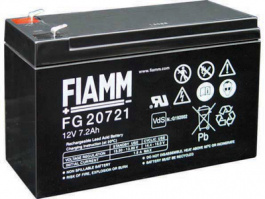 FG20721, Lead-Acid Battery, 12 V 7.2 Ah, FIAMM