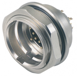 09-4807-81-03, Panel-mount plug, 3-pole Pole no.=3 DIN, Binder