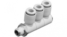 KQ2VT04-02S, Triple threaded elbow, SMC PNEUMATICS