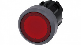 3SU1031-0AA20-0AA0, SIRIUS ACT Illuminated Push-Button front element Metal, matte, red, Siemens