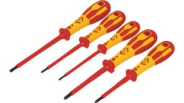 T49182D, DextroVDE Screwdriver Set Phillips/Slotted 5pcs., C.K Tools (Carl Kammerling brand)