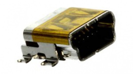 67503-1020, Mini USB 2.0 Socket, Right Angle, Surface Mount, Molex