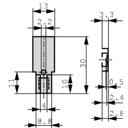KK 32 SA, Heat Sink TO-126 / SOT-32 / SOT-82, Fischer Elektronik