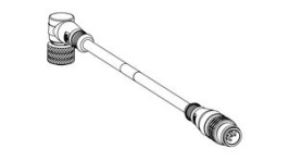 1200660546, Micro-Change (M12) Double-Ended Cordset 4 Poles Male (Straight) to Female (90°) 22 AWG Yellow TPE Cable 10m, Molex