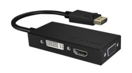 IB-AC1031, Adapter, DisplayPort Plug - DVI-D Socket/HDMI Socket/VGA Socket, ICY BOX