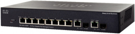 SRW2008MP-K9-EU, SwitchSG300-10MP 10x 10/100/1000 (8x PoE) 2x SFP Desktop 19", Cisco Systems