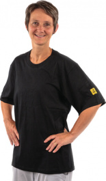 51-732-1025, ESD T-shirt Size XXL black, K&K Fabric