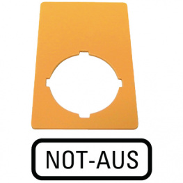 M22-XZK-D99, Маркировочная табличка; Серия: M22; Цвет: желтый, Eaton