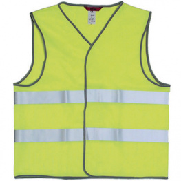 WARNWESTE GELB, High-visibility waistcoat flourescent yellow, Sioen