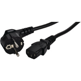 PB-410-17-S, Mains Cable Type F (CEE 7/7) IEC-320-C13 5 m, Maxxtro