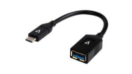 V7U3C-BLK-1E, Adapter, USB-A Socket - USB-C Plug, V7