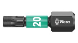 05057624001, Насадка; Torx®; TX20; Длина: 25мм; Монтаж: 1/4" (D6,3мм), Wera Tools