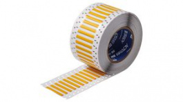 LSZH-125-2-YL-2, Heat-Shrinkable Label, 2:1, Polyolefin, 25 x 6.2mm, Yellow, Brady