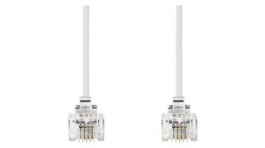 TCGP90200WT20, Phone Cable RJ11 Plug - RJ11 Plug 2m White, Nedis (HQ)