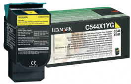 C544X1YG, Toner, Yellow, standard 4000, Lexmark