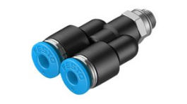 QSY-M5-4, Push-In Y-Fitting, 32.9mm, Compressed Air, QS, Festo